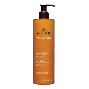 LABORATOIRE NUXE ITALIA Srl Nuxe Reve de Miel Gel Doccia Viso e Corpo al Miele 400ml, Pelli secche e sensibili, Idratante, Detergente naturale