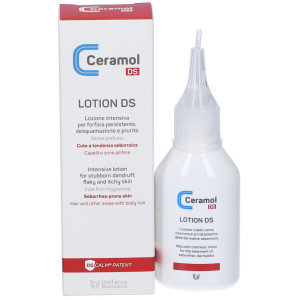 UNIFARCO SpA Ceramol DS Lotion 50 ml, lozione intensiva per dermatite seborroica, cuoio capelluto, desquamazione, prurito, e arrossamento