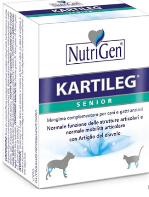 NUTRIGEN ITALIA Srl Kartileg Senior Mangime Complementare Per Cani E Gatti Anziani 120 Tavolette