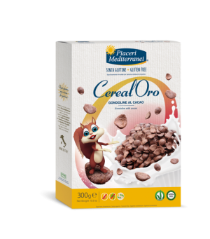 EUROSPITAL SpA Piaceri Mediterranei Gondoline Cacao 300g - Cereal Oro Gondoline Cacao
