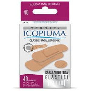 DESA PHARMA Srl Icopiuma Cerotto Classico Mix 40 Pezzi - Cerotto Ipoallergenico per Medicazione, Dispositivo Medico CE