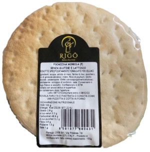 PANAGLU' 2009 Srl RIGO'Focaccina Morb.100g