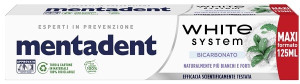 UNILEVER ITALIA MKT OPER. Srl Mentadent White System Bicarbonato Dentifricio Sbiancante, 75 ml