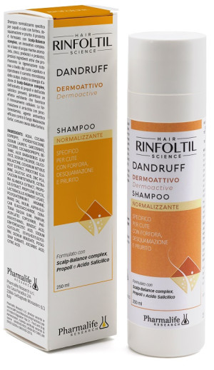 PHARMALIFE RESEARCH Srl Rinfotil Dandruff Shampoo Antiforfora, 250 ml