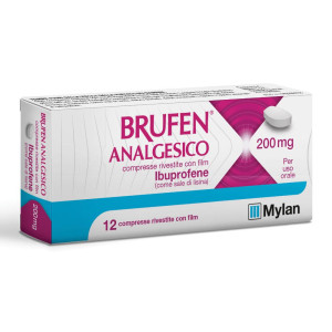 MYLAN SpA Mylan, Brufen Analgesico 200mg, 12 Compresse
