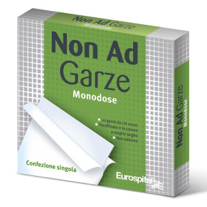 EUROSPITAL SpA Non Ad Garza Paraffinata Cotone 10x10cm 10 Pezzi - Garze Sterili per Cure della Pelle