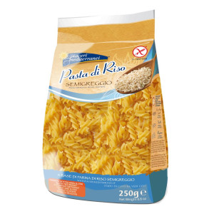 EUROSPITAL SpA Piaceri Mediterranei Pasta di Riso Fusilli 250g - Pasta Senza Glutine