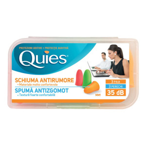 QUIES SAS Quies - 3 Tappi Auricolari In Schiuma