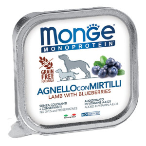 MONGE & C. S.P.A Monge Monoprotein Agnello con Mirtilli, 150 g