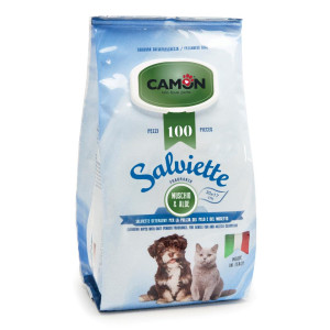 CAMON spa * CAMON SALVIETTE DETERGENTI MUSCHIO ALOE 30x17CM 100PZ
