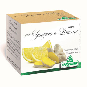 SPECCHIASOL Srl Infuso Tisana Zenzero Limone 20 Filtri - Digestivo, Energizzante, Antinausea