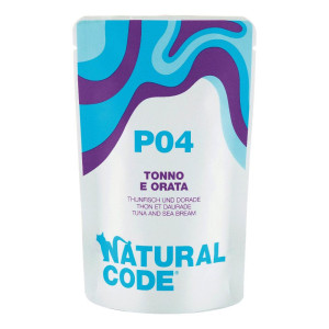 NATURAL LINE Srl NATURAL CODE GATTO P04 TONNO ORATA 70GR (bustina)