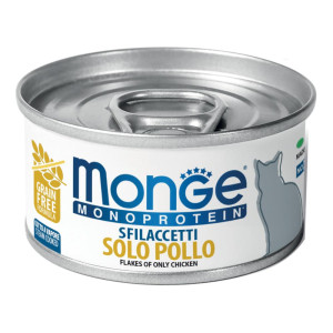MONGE & C. S.P.A Monge Monoprotein Sfilaccetti Solo Pollo, 80 g