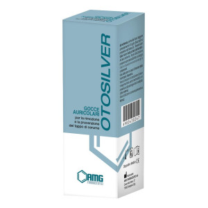 AMG FARMACEUTICI Srl Otosilver Gocce Auricolari 20ml – Detergente Naturale per le Orecchie con Argento Colloidale