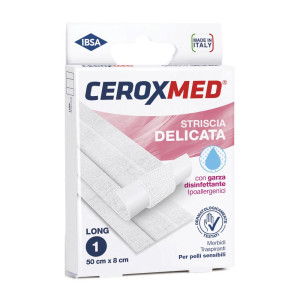 NOVA ARGENTIA Srl IND. FARM Ceroxmed Striscia Delicata 50x8cm - Garza Ipoallergenica per Pelli Sensibili