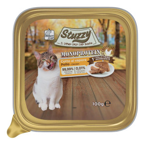 SCHESIR SPA STUZZY GATTO MONOPROTEICO POLLO 100GR (vaschetta)