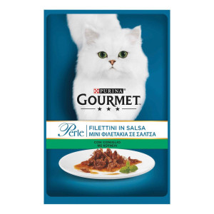 NESTLE' PURINA COMMERCIALE srl NESTLE' PURINA GOURMET GATTO PERLE FILETTINI IN SALSA CONIGLIO 85GR (bustina)