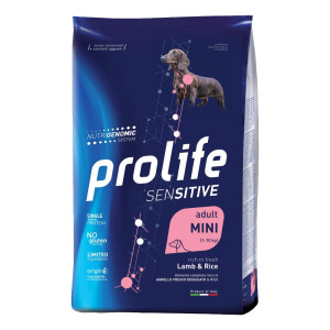 RUSCITO srl PROLIFE CANE SENSITIVE MINI ADULT AGNELLO RISO 600GR