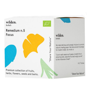 WILDEN Srl Wilden Remedium n.5 Focus Filtri per Infusione, Tisana per la Concentrazione Mentale, 10 Bustine