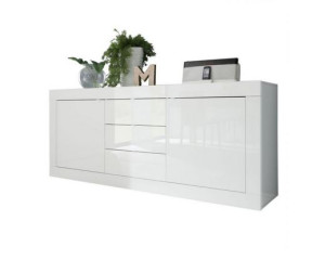 Komoda włoska BASIC 210x43x86 cm w połysku z szufladami