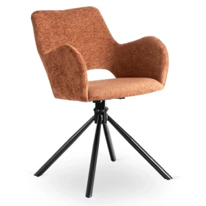 Krzesło Tapicerowane do Salonu FLAV Rude Nowoczesne