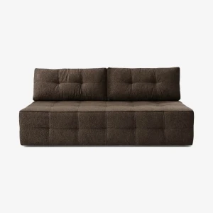 Sofa z Funkcją Spania MORANA Mocca Boucle Nowoczesna