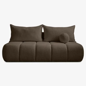 Sofa z Funkcją Spania SARIA Mocca Boucle Nowoczesna