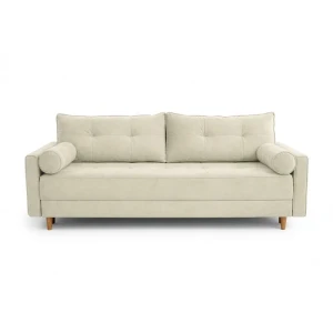 Sofa z Funkcją Spania LONAR Kremowa Nowoczesna