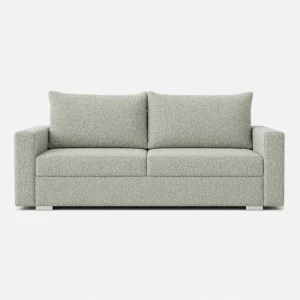 Sofa z Funkcją Spania DRAVOS Szara Boucle Nowoczesna
