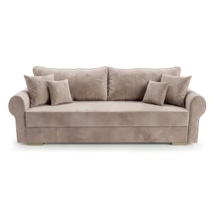 Sofa z Funkcją Spania RELON Beżowa Nowoczesna