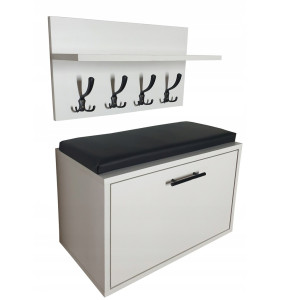 Zestaw 60 cm Szafka na buty SNB10.60 + Wieszak W1 - szafka złożona