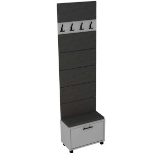 Zestaw 60 cm Szafka na buty SNN10.60 + Wieszak W60x18 + panele ścienne - Nie - samodzielny montaż