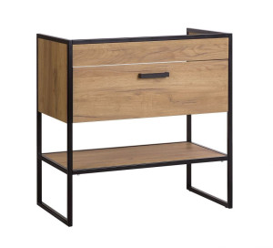 Szafka pod umywalkę 80 cm Brooklyn 821 - dąb craft złoty