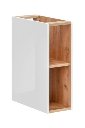 Szafka wisząca dolna regał 20 cm Capri 810 - biały połysk