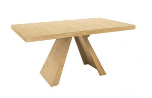 Stół rozkładany drewniany fornir Plank 160-260 cm