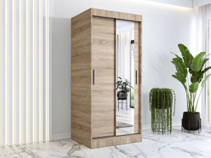Szafa przesuwna z lustrem HugoM4 90 cm