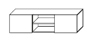 Szafka RTV - moduł RTV 180 cm Briks