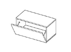 Szafka wisząca - moduł WD 60 cm Briks