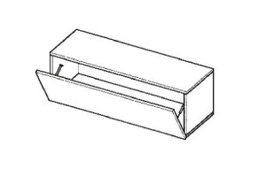 Szafka wisząca - moduł WD 90 cm Briks