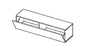 Szafka wisząca - moduł WD 120 cm Briks