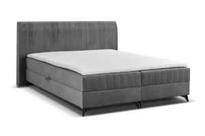 Łóżko kontynentalne boxspring z pojemnikami Nobu