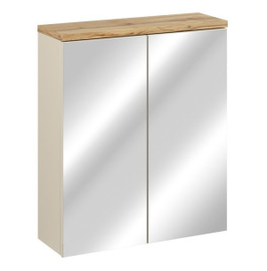 Szafka łazienkowa z lustrem 60 cm Bali 840 - kaszmir