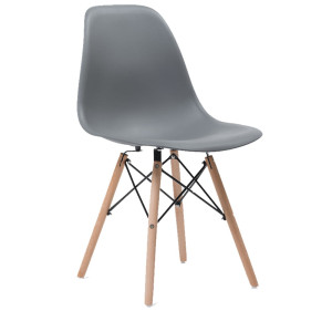 Krzesło skandynawskie EM01 EAMES DSW | Popiel | Outlet