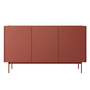 Komoda COLOR K144/83 | Ceramiczny czerwony, dąb linea