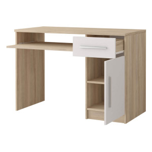 Biurko OMEGA III - 08 | Biały \ Dąb Sonoma