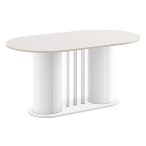 Stół rozkładany CESARO | Kaszmir MAT + Biały HG