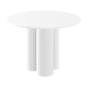 Stół Okrągły RAVEO | Biały MAT/HG