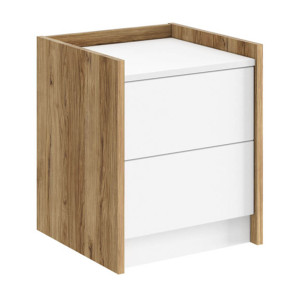 Szafka pod biurko SMART | Dąb pradawny, biały