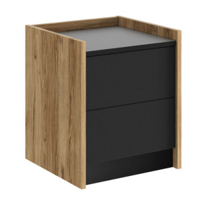 Szafka pod biurko SMART | Dąb pradawny, czarny