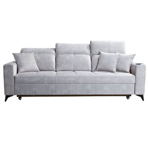 Sofa INES | Funkcja spania, regulowane zagłówki, USB | Kolor do wyboru